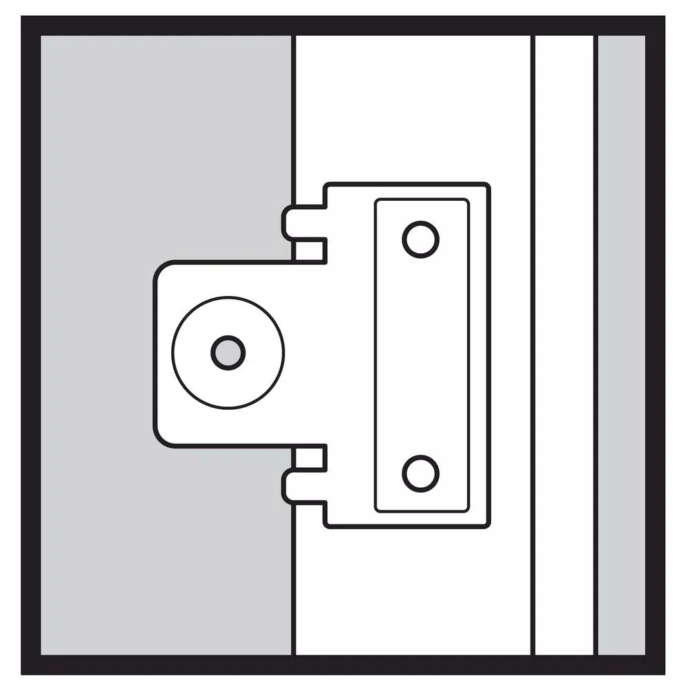 Everbilt 3-1/2 in. x 5/8 in. Radius Black Steel Butt Marker for Door Installation