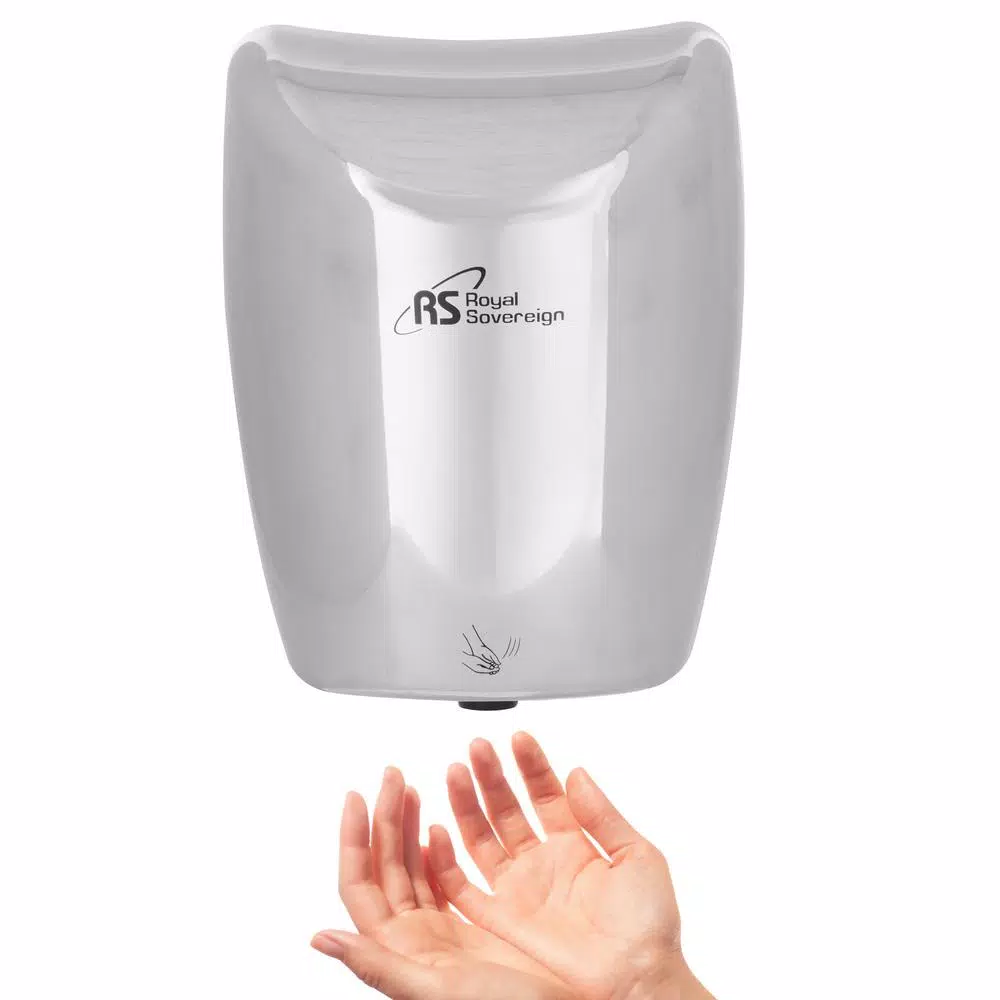 Royal Sovereign Antibacterial High Efficiency Touchless Electric Hand Dryer, Stainless Steel