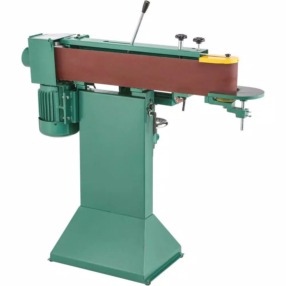 Grizzly Industrial 6 in. x 80 in. Floor Model Edge Sander with Contoured Support Table