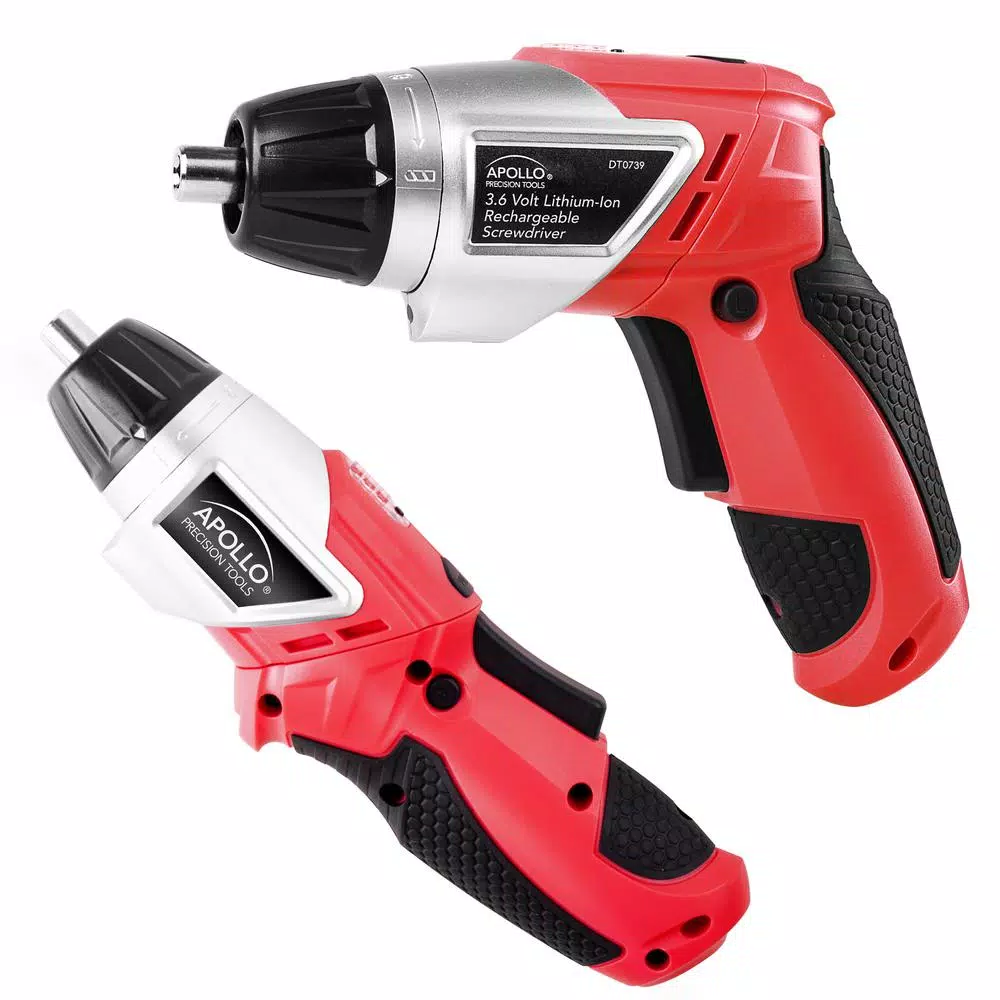Apollo Tools 161-Piece Home Tool Kit with 3.6V Li-Ion Cordless Screwdriver