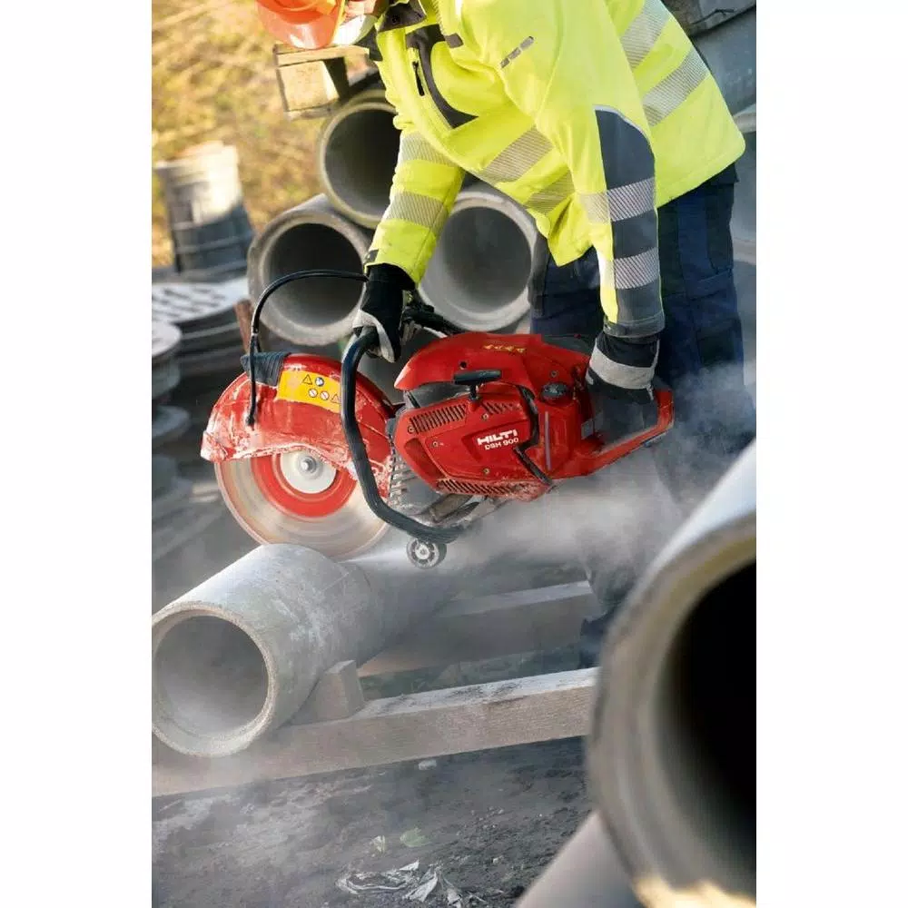 Hilti DSH 900X 16 in. Hand Held Gas Saw with 90cc Engine and Diamond Blades