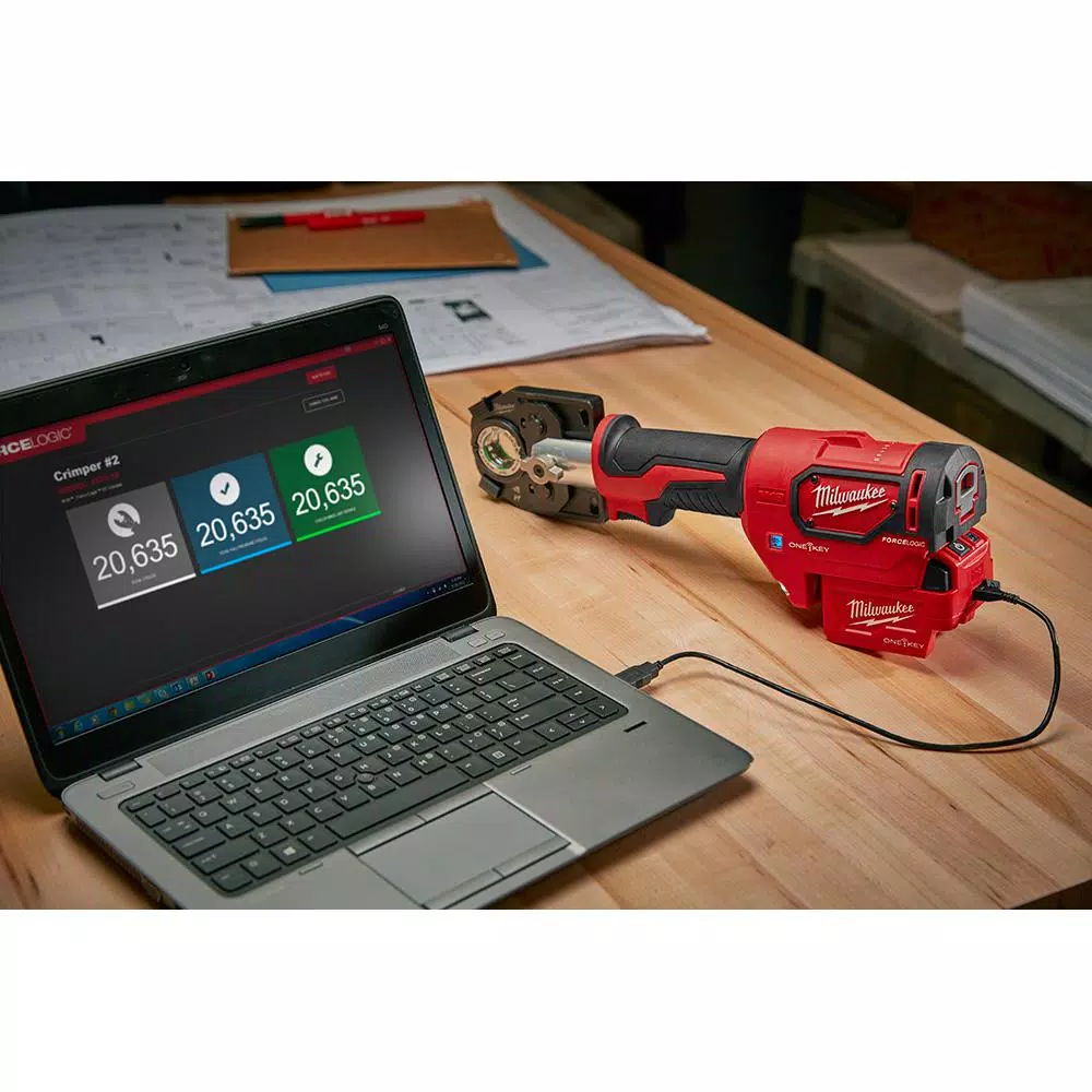Milwaukee M18 FORCE LOGIC 600 MCM Crimper Kit with 750 MCM Cu/1000 MCM Al Cutting Jaw