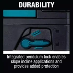 Makita 12V MAX CXT Self-Leveling Green Cross-Line Laser Kit (2.0 Ah) thumbnail 12