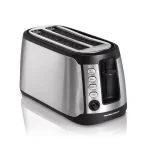 Hamilton Beach 4-Slice Long Slot Toaster with Keep Warm Setting, Black thumbnail 1