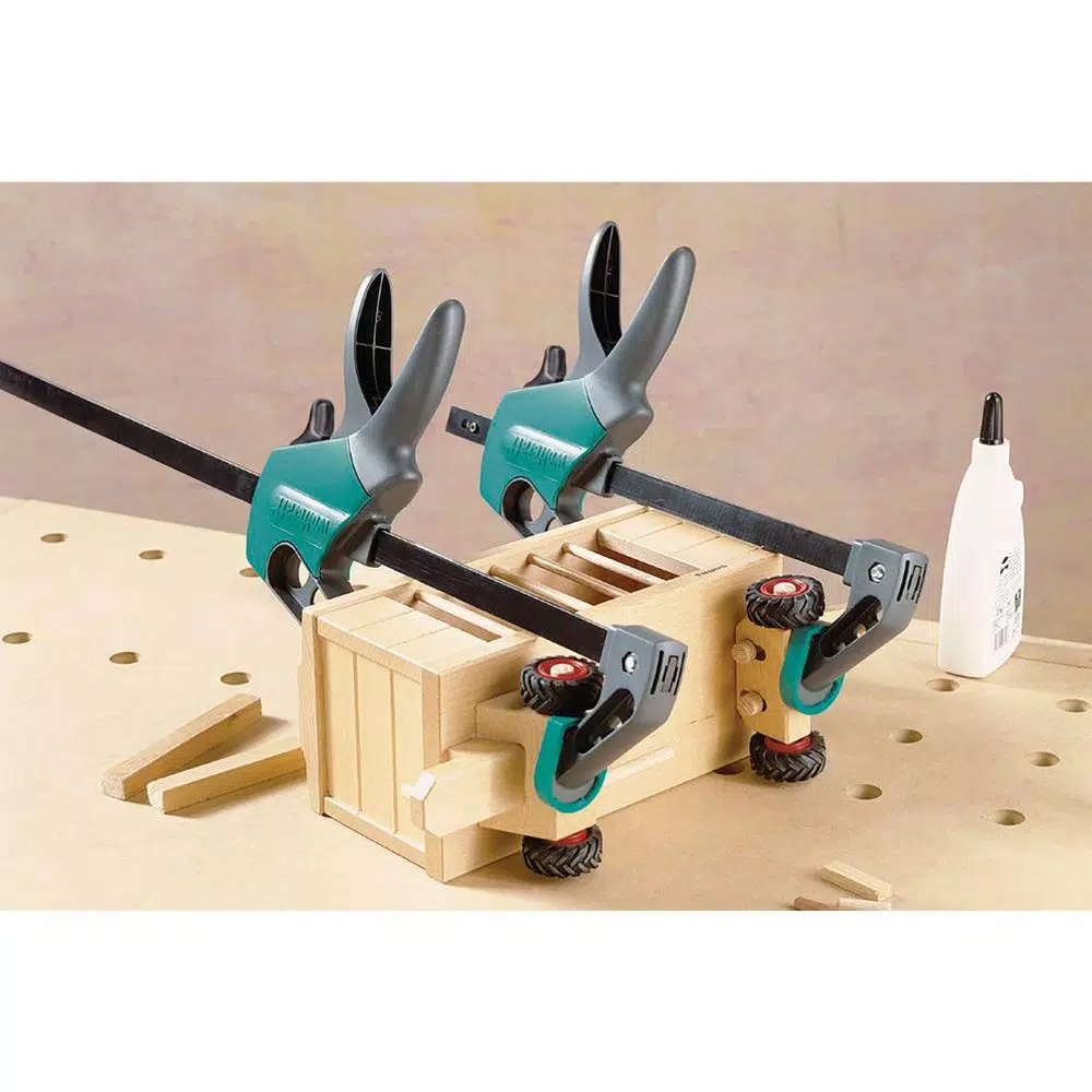 Wolfcraft AccuGrip 12 in. One-Hand Bar Clamp and 20 in. Spreader