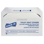 Genuine Joe White Flushable Toilet Seat Covers, 2500 Count (10 Packs of 250) thumbnail 1