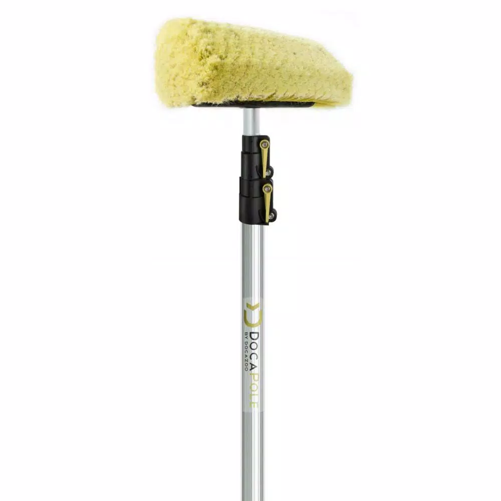 DocaPole 12 ft. Telescopic Car Wash Brush Kit with Ultra Soft Bristles and Extension Pole