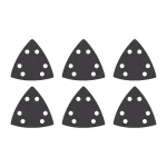 Milwaukee 3-1/2 in. 80-Grit Triangle Sandpaper for Oscillating Multi-Tools, OPEN-LOK Universal Fit (6-Pack) thumbnail 3