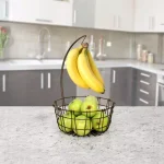 Spectrum Austin Steel Fruit Bowl with Banana Hook, Bronze thumbnail 1
