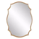 Pinnacle Art Deco Ornate Gold Scalloped Accent Mirror - 35.75 in. H x 26.25 in. W thumbnail 1
