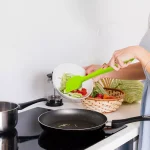 Ovente Premium Silicone Spatula with Stainless Steel Core, Heat Resistant up to 500°F, BPA-Free, Green thumbnail 6