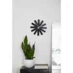 Umbra Ribbon 12 in. Black Metal Wall Clock - Modern Analog Decor thumbnail 5