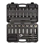 TEKTON 38-Piece 1/2 in. Drive 6-Point Socket and Ratchet Set, SAE (3/8 to 1-5/16 in.) thumbnail 1
