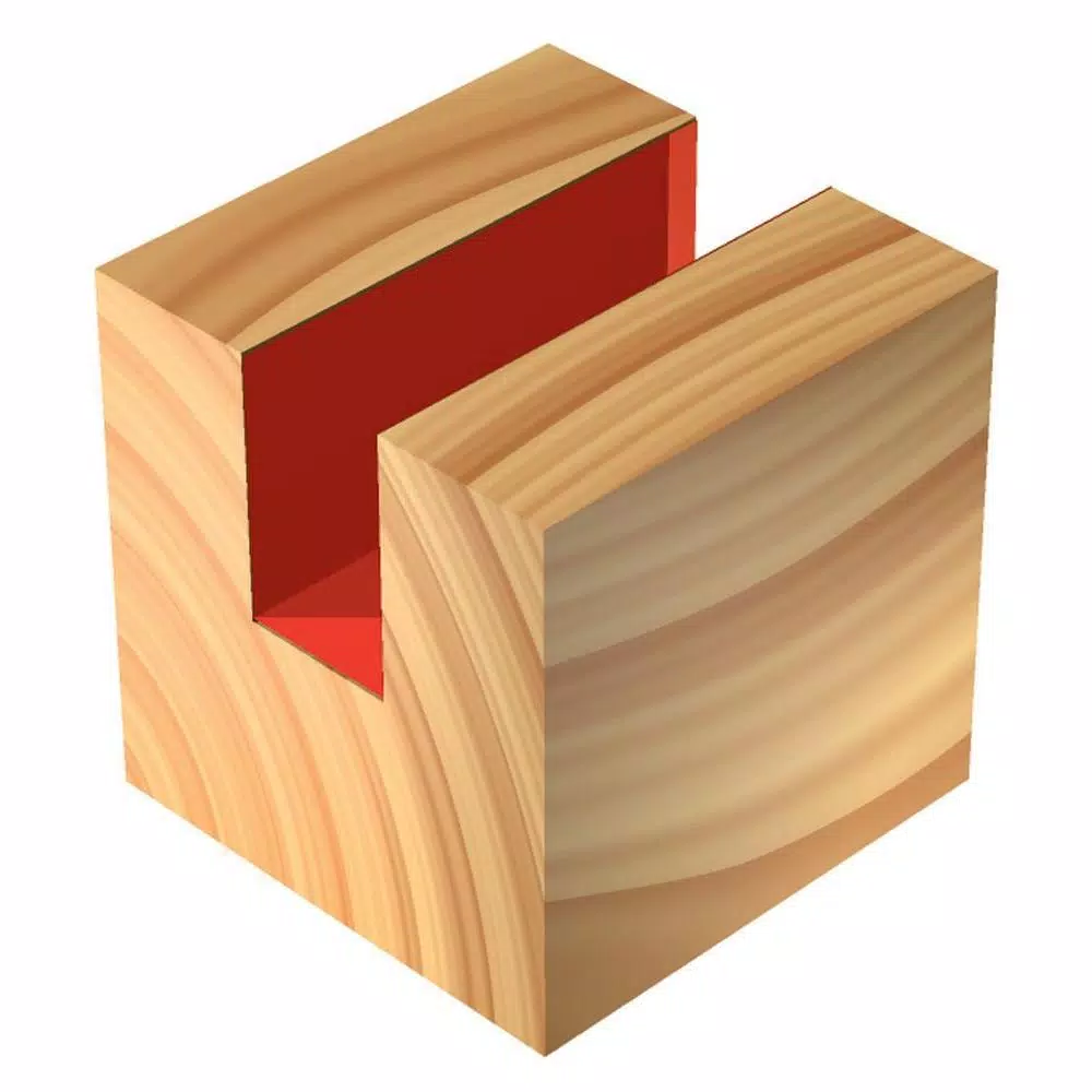 Diablo 3/8 in. Diameter 2-Flute Straight Router Bit with 1/4 in. Shank