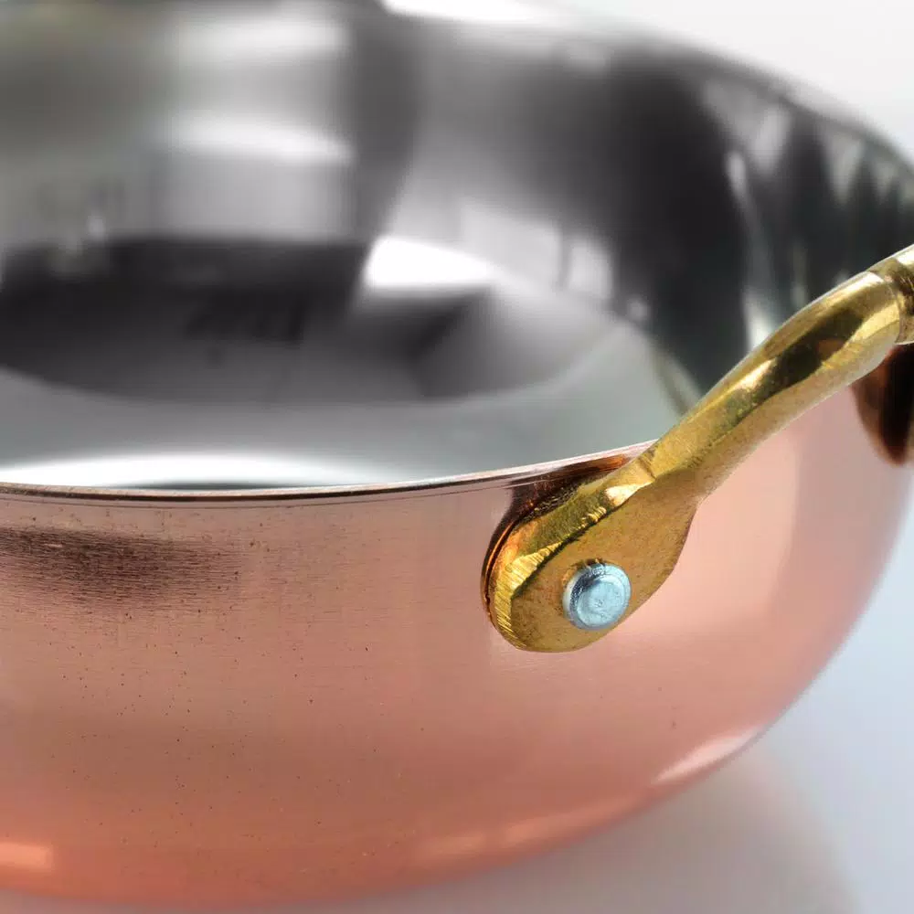 Gibson Home Rembrandt 6-Piece Copper Plated Mini Serving Bowl Set with Brass Handles