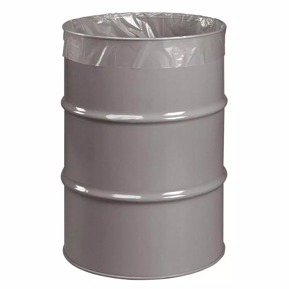 HUSKY 55 Gallon Heavy Duty Clear Trash Liners, 3 Mil Thickness, 55 Count