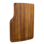 ALFI BRAND Iroko Wood Cutting Board - Large Rectangular Butcher Block for Chopping and Serving thumbnail 3