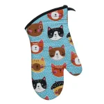 Kay Dee Crazy Cat Cotton Multi Kitchen Textile Set - 4 Piece Set thumbnail 5