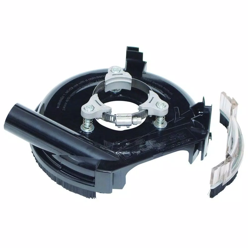 Dustless Technologies 7 in. Universal Dust Shroud Pro for Angle Grinders, Fits 6 in. to 9 in. Grinders