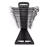 WEN 13-Piece Professional SAE Ratcheting Combination Wrench Set with Storage Rack thumbnail 3