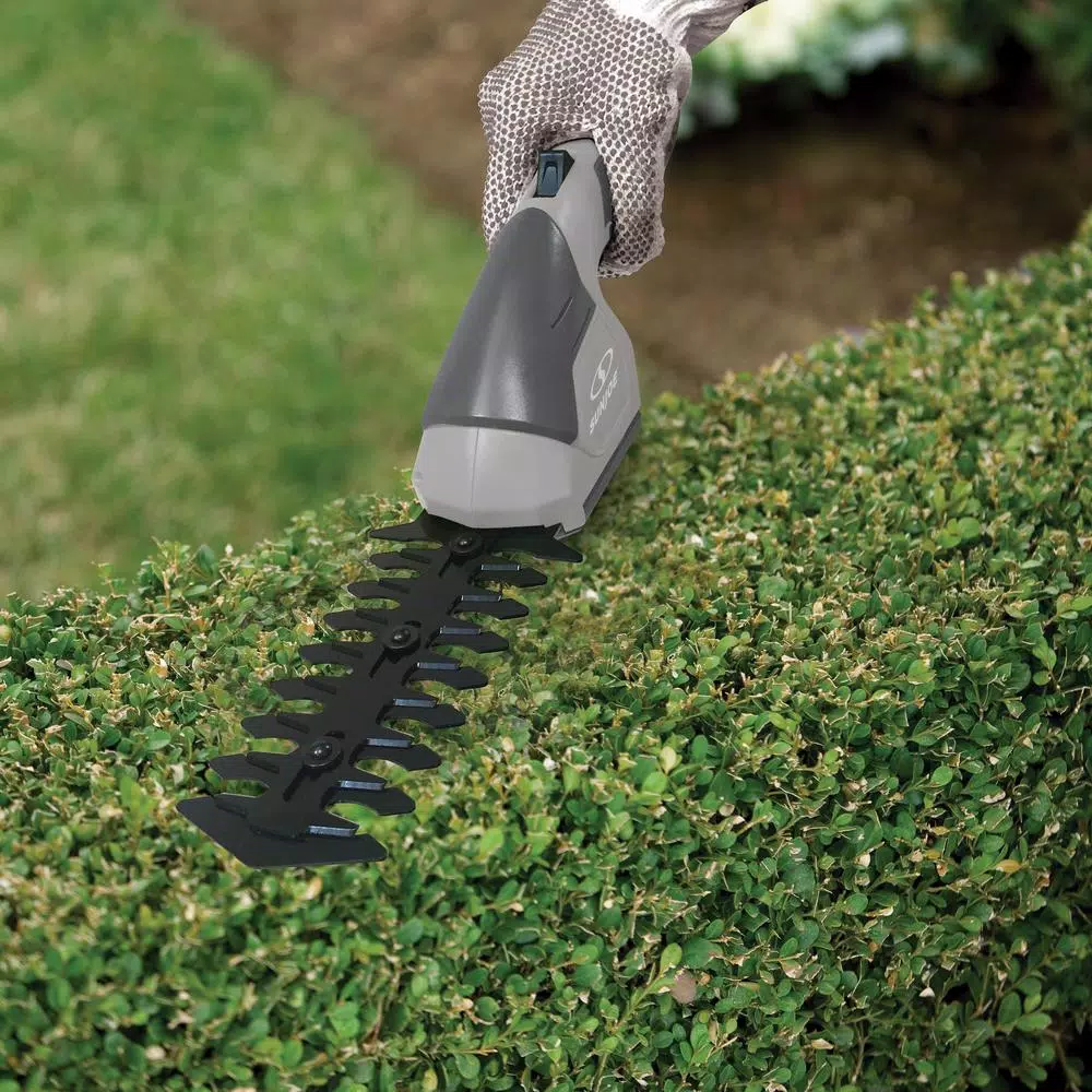 Sun Joe HJ605CC 2-in-1 Cordless Grass Shear and Hedge Trimmer with 3 ft. Extension Pole, 7.2V