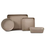 Oster Gale 4-Piece Carbon Steel Bakeware Set, Non-Stick Gold thumbnail 1