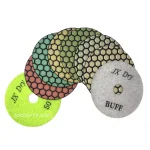 Unbranded JX 4 in. Dry Diamond Polishing Pads Set, 8-Piece Grit Range with White Buff thumbnail 1