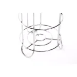 Basicwise Chrome Wire Metal Freestanding Toilet Paper Holder and Magazine Storage Rack thumbnail 5