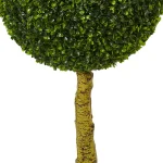 Nearly Natural 5.5 ft. UV Resistant Triple Ball Boxwood Artificial Topiary Tree, Indoor/Outdoor thumbnail 2