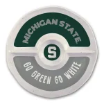 Magnolia Lane Michigan State NCAA Officially Licensed 15 in. Melamine Chip and Dip Server thumbnail 1