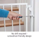 Safety 1st Ready to Install 28 in. Hardware Mounted Child Safety Gate, White thumbnail 3