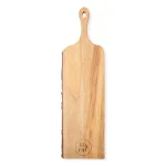 Cathy's Concepts Let's Eat Live Edge Mango Wood Serving Board - Rustic Rectangular Charcuterie Tray thumbnail 1