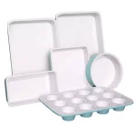 NutriChef 6-Piece Deluxe Non-Stick Ceramic-Style Steel Baking Sheet Set thumbnail 1
