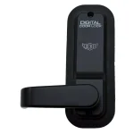 Unbranded LockeyUSA 2835 Jet Black Mechanical Keyless Digital Door Lock Lever Set thumbnail 2