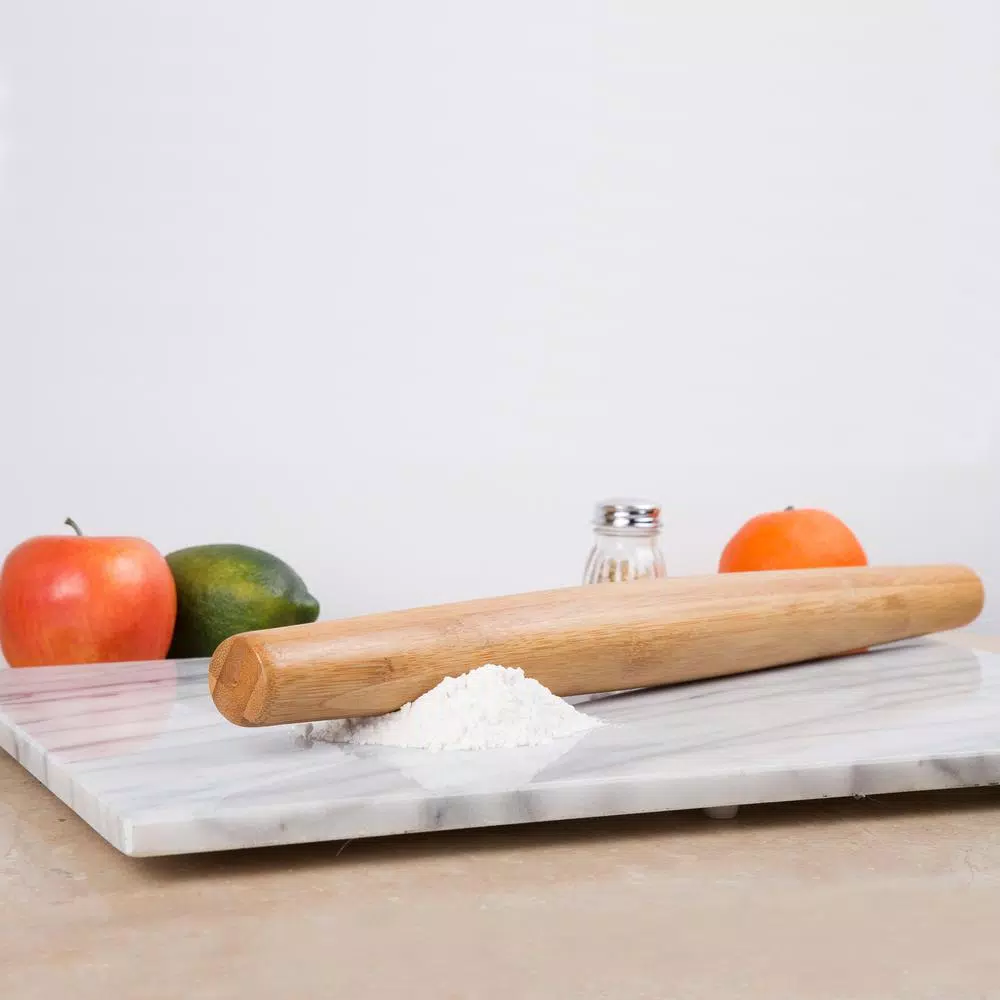 Creative Home Exotic Bamboo Tapered Rolling Pin for Pastry, Pizza, and Dough