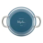 Ayesha Curry Home Collection 4.5 Qt. Twilight Teal Porcelain Enamel Nonstick Saucepot with Lid thumbnail 3