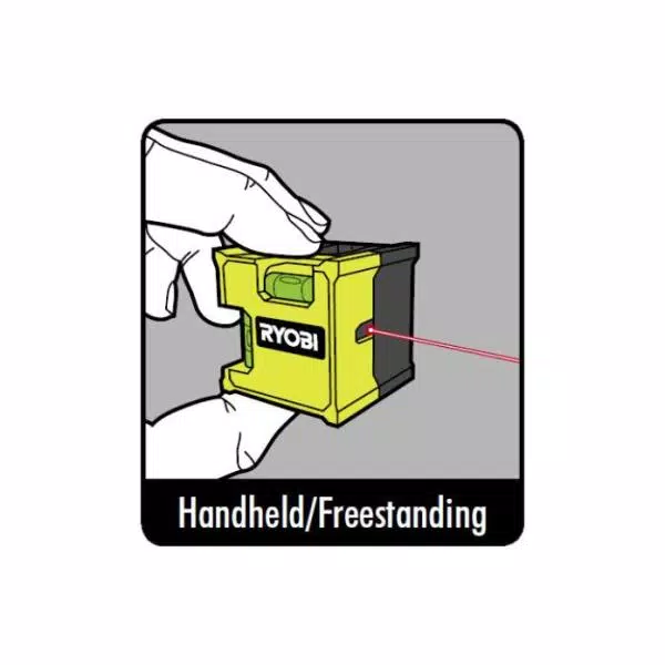 RYOBI Laser Cube Compact Handheld and Freestanding Laser Level