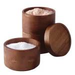 Rachael Ray Tools and Gadgets 3-Tier Acacia Wood Stacking Salt Box thumbnail 1