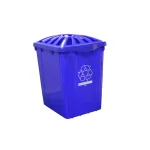 Enviro World 15 Gal. Recycling Bin with Standard Lid, Blue thumbnail 1