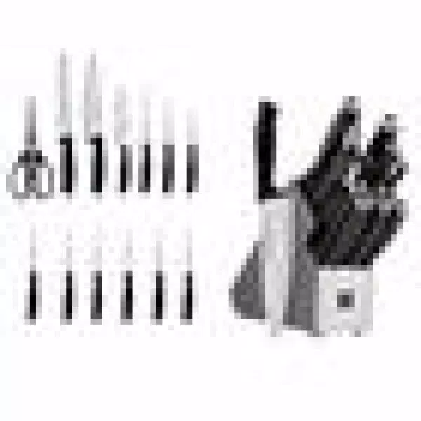 Henckels International Silvercap 14-Piece Knife Block Set with Stainless Steel Blades