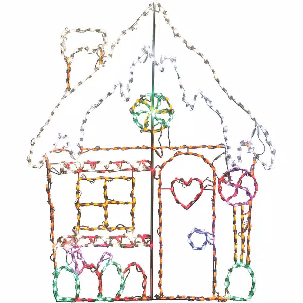 Fraser Hill Farm 3-Piece Gingerbread LED Christmas Light Set, Multi-Color, 862 Lights