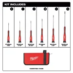 Milwaukee 6-Piece Precision Screwdriver Set with All-Metal Core thumbnail 3
