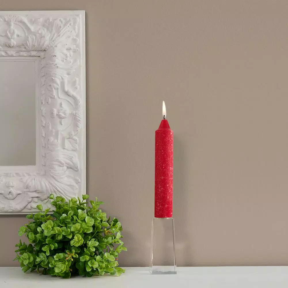 ROOT CANDLES A.I. Root 7 in. Timberline Collenette Red Taper Candles, Box of 4