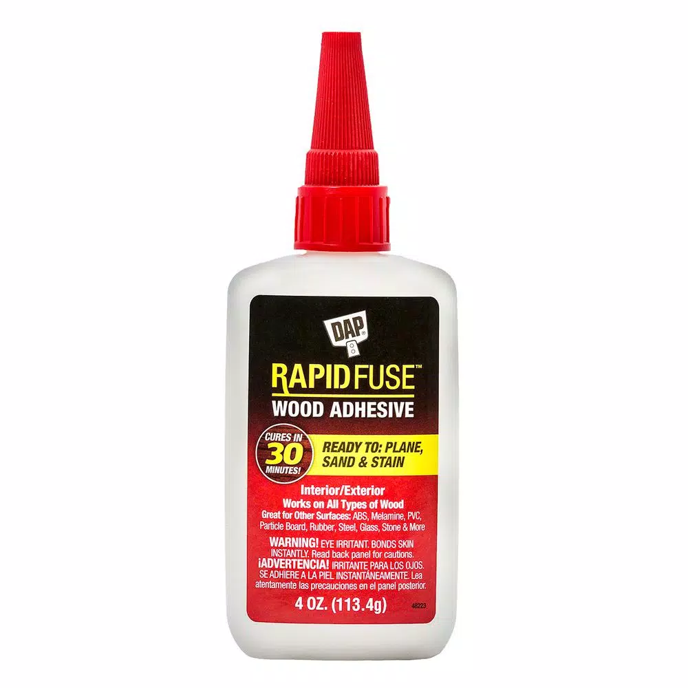 DAP RapidFuse Fast Curing Wood Adhesive, Clear, 4 oz. (6-Pack)