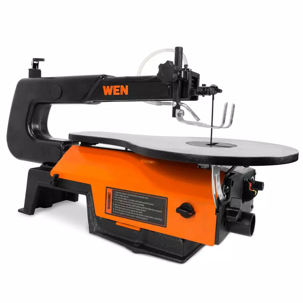 WEN 16-Inch Variable Speed Scroll Saw with Cast Iron Base and Easy-Access Blade Changes