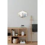 Umbra Prisma Wall Mirror, Clear Brass Metal Frame, Modern Accent Mirror thumbnail 7