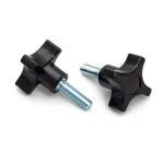 POWERTEC 5/16 in.-18 4-Point Stud Knob, Black (5-Pack) thumbnail 3