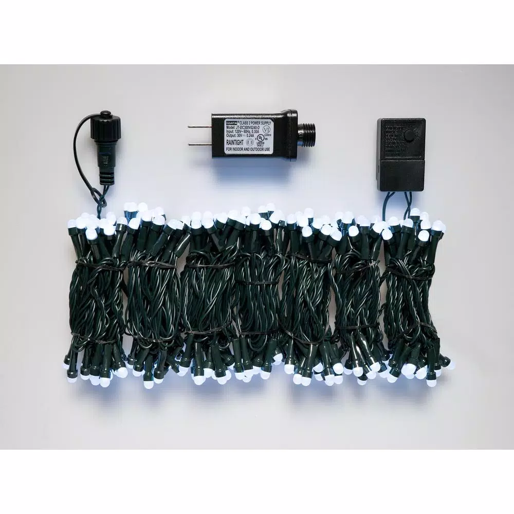 Novolink 200 LED Mini Globe Cool White String Lights with Wireless Smart App Control, 50 ft.