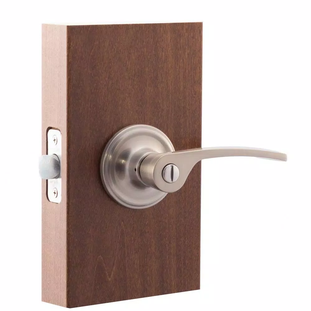 Copper Creek Scandinavian Kash Satin Stainless Steel Privacy Lever for Bedroom and Bathroom
