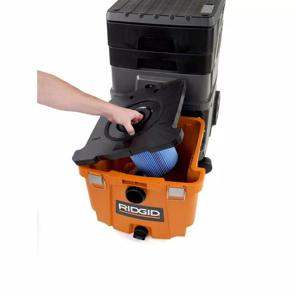 RIDGID 11 Gal. 6.5 Peak HP Smart Cart Wet/Dry Shop Vacuum with Fine Dust Filter